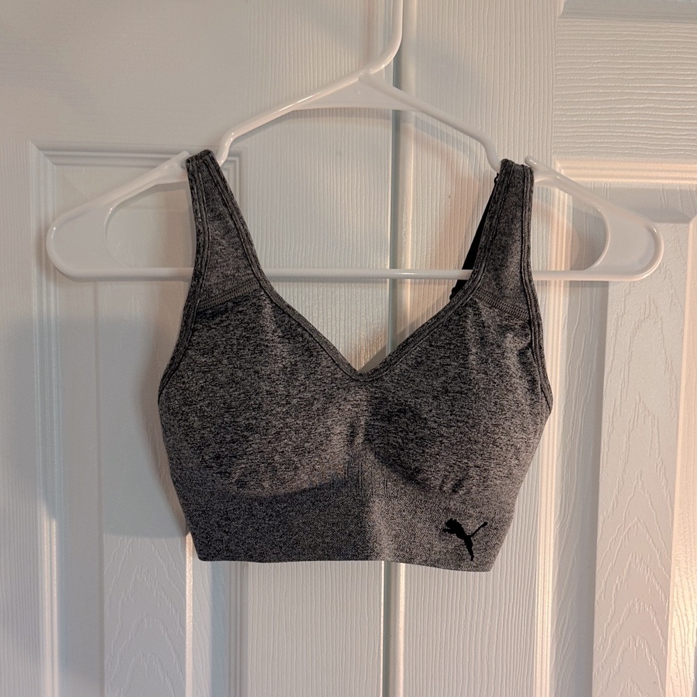 Puma Women's Charcoal Sports Bra